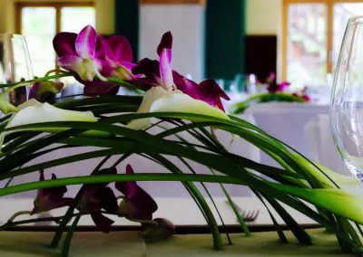 Tischdeko mit Gräsern