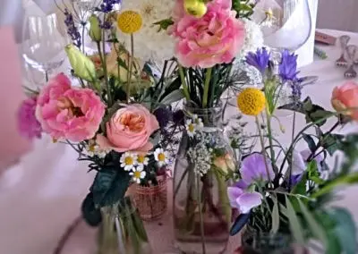 Tischdeko Pastellfarben